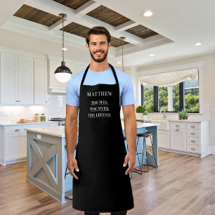 Man myth legend name fun apron