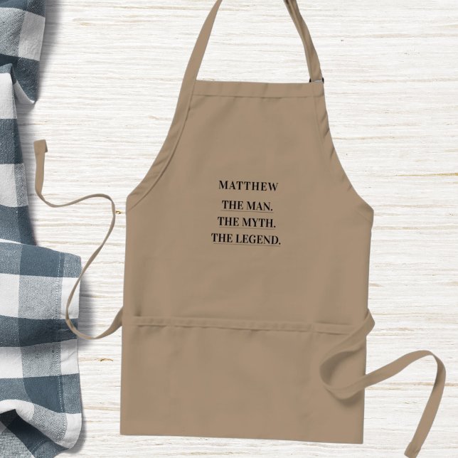 Man myth legend name fun standard apron (Creator Uploaded)