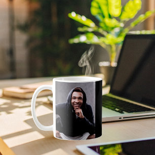 Man myth legend photo black white coffee mug