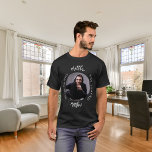 Man myth legend photo name T-Shirt<br><div class="desc">Celebrate his special day in style with this personalised t-shirt! Featuring a classic black background and bold text that reads: "The Man, The Myth, The Legend." Customise the design by adding his name, and a favourite photo to make it truly unique. This t-shirt is the perfect gift for a legendary...</div>