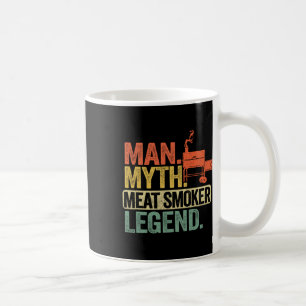 Man Myth Meat Smoker Legend Dad Grillfather Bbq Me Coffee Mug