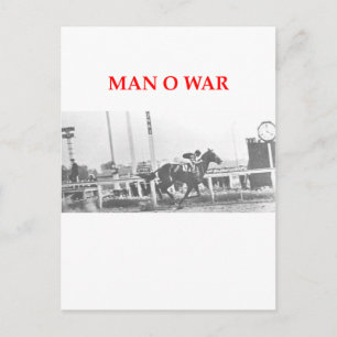 man o war postcard
