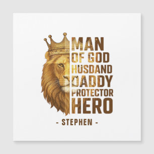 Man of God Lion Crown Design – Husband, Daddy
