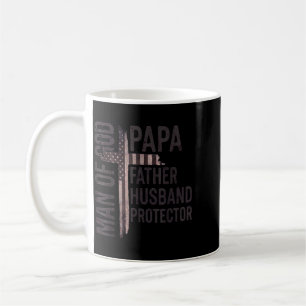 Man Of God Papa Father Husband Protector Christian Coffee Mug