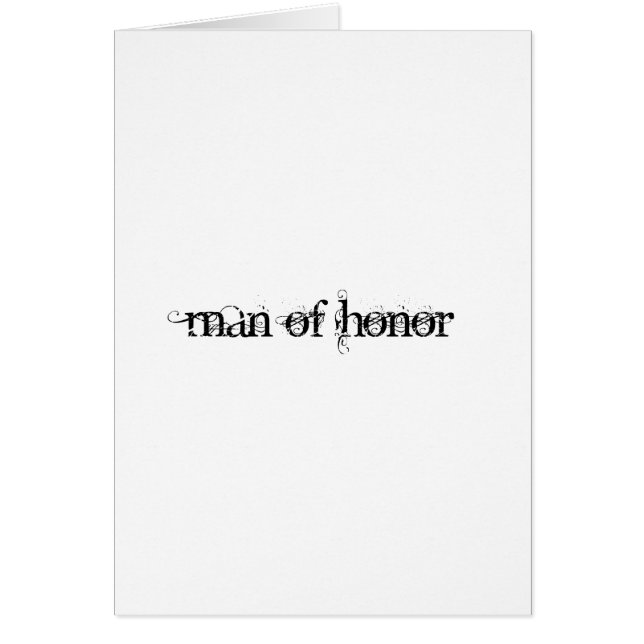 Man of Honour (Front)