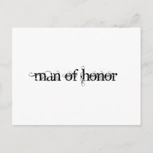 Man of Honour Postcard