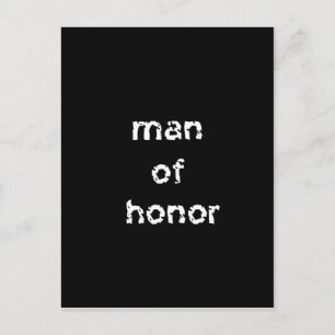 Man of Honour Postcard