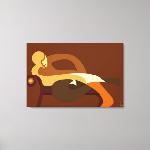 Man of leisure canvas print