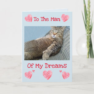Man Of My Dreams Valentine's Holiday Card