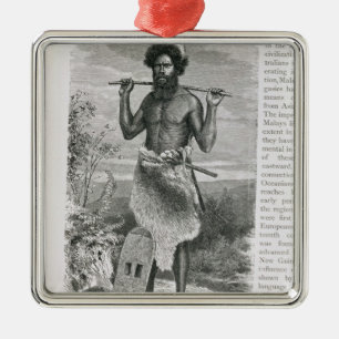 Man of New South Wales Metal Tree Decoration