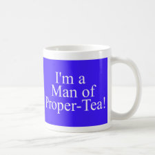 Man of proper-tea mug in blue