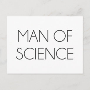 Man Of Science Postcard