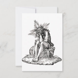 Man of Sorrows Sacred Graphic Holy Card
