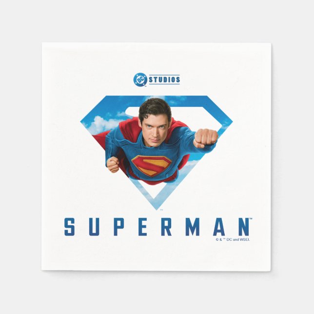 Man of Steel in Flight Napkin (Front)