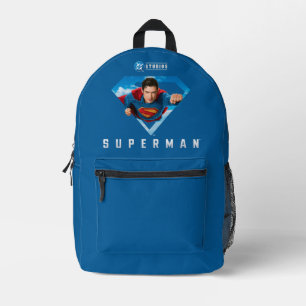 Man of Steel in Flight Printed Backpack