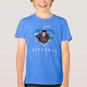 Man of Steel in Flight Tri-Blend Shirt