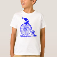 Man on a Penny Farthing - Blue