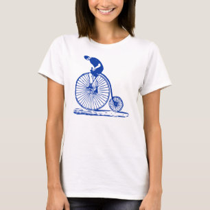Man on a Penny Farthing - Navy T-Shirt