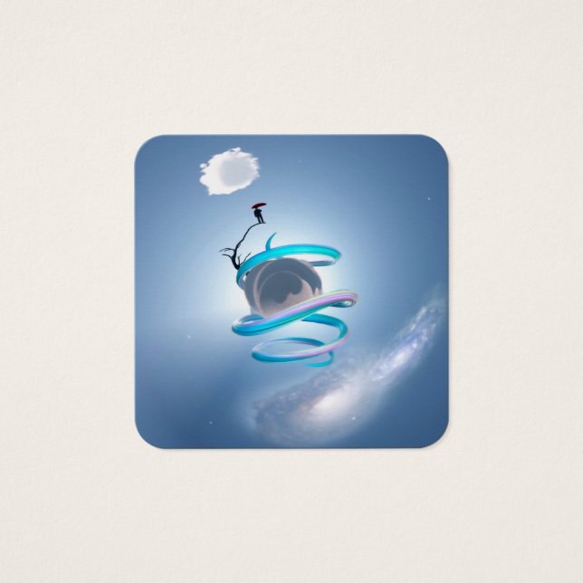 Man on a sandy sphere (Front)