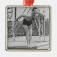 Man on Diving Board