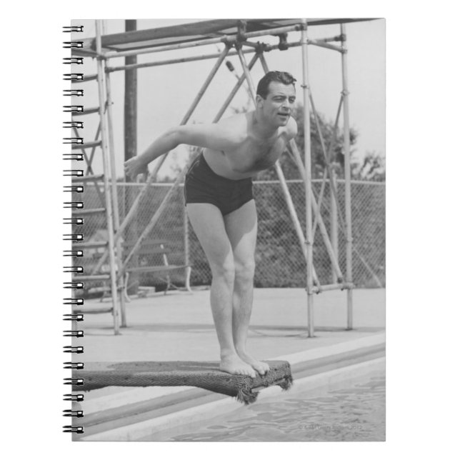 Man on Diving Board Notebook (Front)