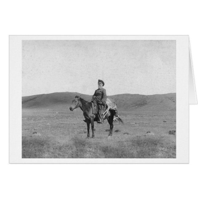 Man on Horse with Slain Antelope Photograph (Front Horizontal)