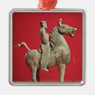 Man on horseback from Wu-wei, Kansu Metal Tree Decoration