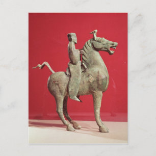 Man on horseback from Wu-wei, Kansu Postcard