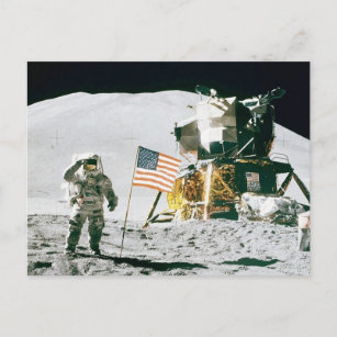 Man on Moon Postcard