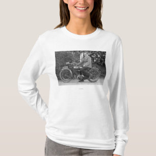 Man on Old B.S.A. Motorbike T-Shirt