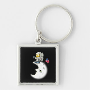 Man on the Moon Key Ring