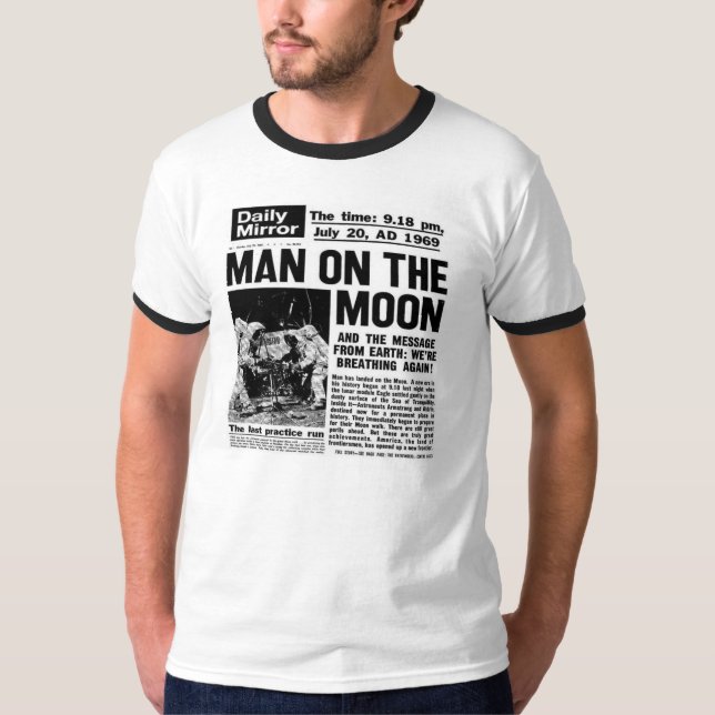 Man on the moon t-shirt (Front)