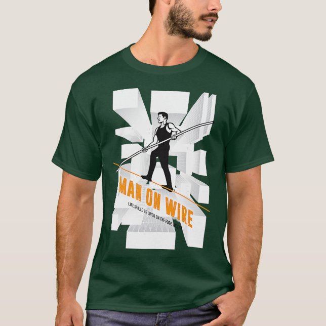 Man on Wire Alternative Poster T-Shirt (Front)