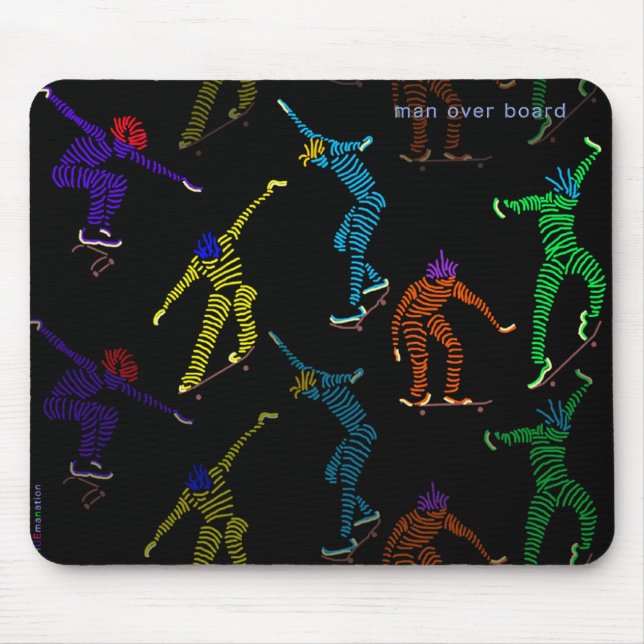 man over board mouse mat (Front)