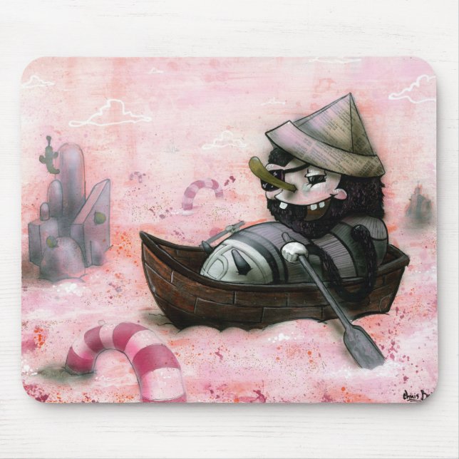 Man Overboard Mouse Mat (Front)