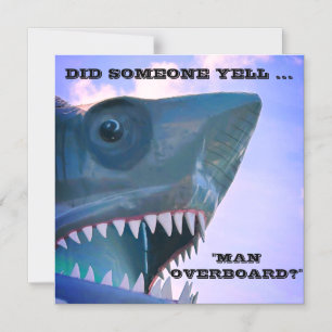 MAN OVERBOARD SHARK CRUISE DOOR MAGNET