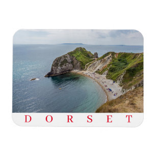 Man O'War Beach view Dorset fridge magnet