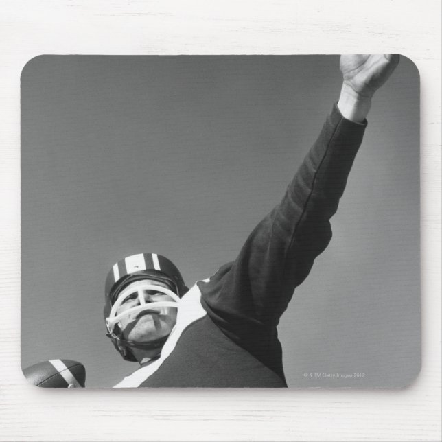 Man Playing Football 2 Mouse Mat (Front)