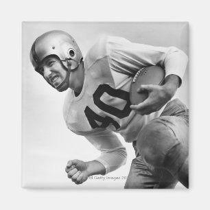 Man Playing Football 3 Magnet