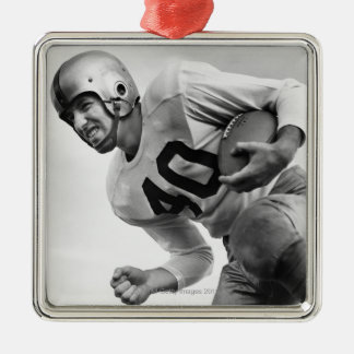 Man Playing Football 3 Metal Tree Decoration