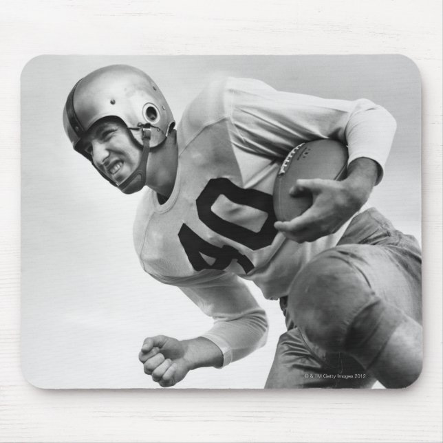 Man Playing Football 3 Mouse Mat (Front)