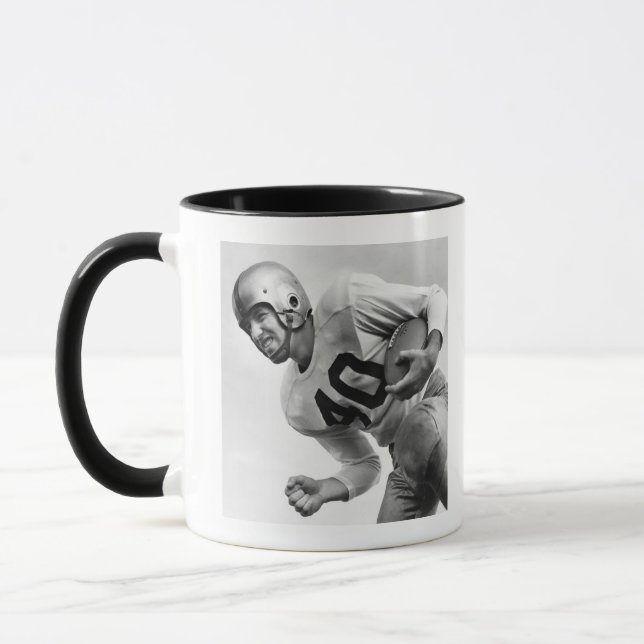 Man Playing Football 3 Mug (Left)