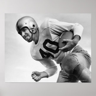 Man Playing Football 3 Poster