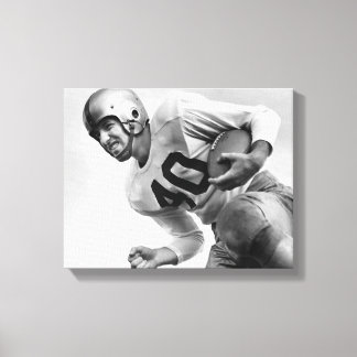 Man Playing Football Canvas Print