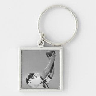 Man Playing Football Key Ring