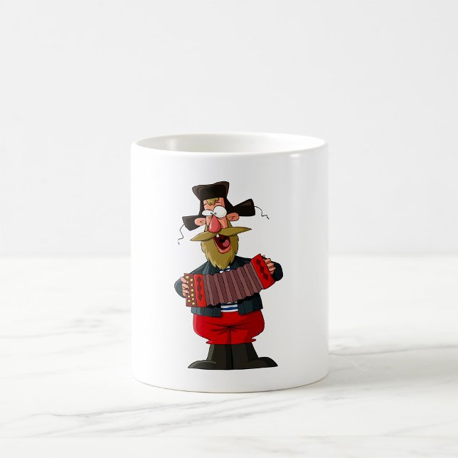 Man Playing The Accordion Coffee Mug (Creator Uploaded)