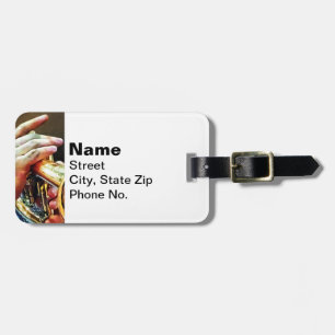 Man Playing Trumpet Luggage Tag