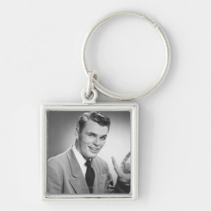 Man Pointing 2 Key Ring