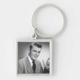 Man Pointing 2 Key Ring