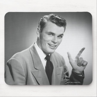 Man Pointing 2 Mouse Mat